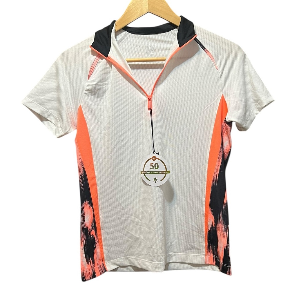 Tail White Label NWT 1/4 Zip Short Sleeve Athletic Top Size XS